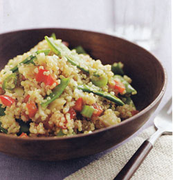 Asian Style Quinoa Salad made with White Quinoa