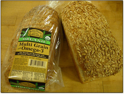 Alpine Valley Organic Bread - Excellent choice of whole grain carb