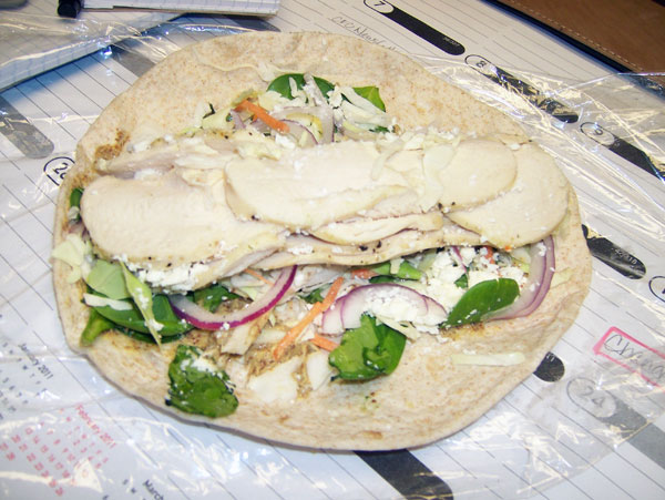 Chelle's clean breakfast wrap