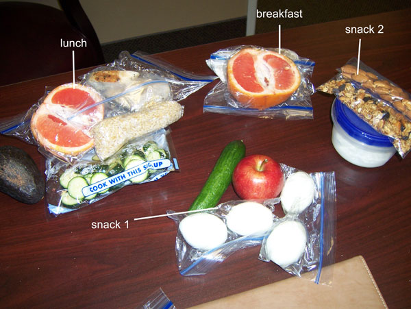 Chelle's clean eating cooler - Monday, March 21, 2011