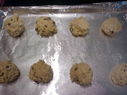 Chelle's recipe - drop onto cookie sheet and bake