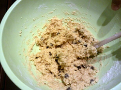 Chelle's recipe - mix into a cookie dough