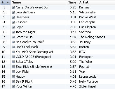 Workout music: iPod shuffle playlist for cardio and weight lifting